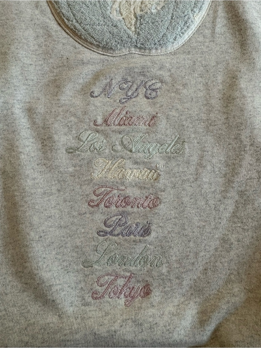 Keith ‘NYC To The World’ Hoodie Grey - Picture 6 of 7